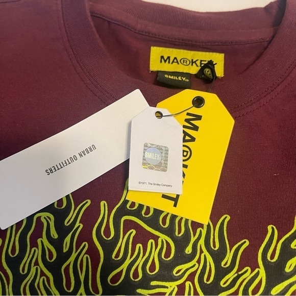 Market T-Shirt Long Sleeves Small The Alchemist Burgundy - Picture 6 of 10